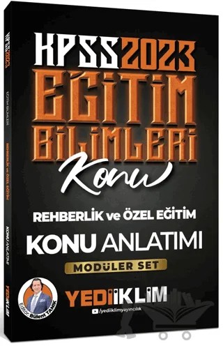 2023 KPSS Eğitim Bilimleri Rehberlik ve Özel Eğitim Konu Anlatımı (Modüler Set İçerisindeki) – Kolektif – Yediiklim Yayınları kitap kapağı