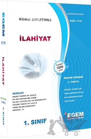 1. Sınıf İlahiyat Konu Anlatımlı Soru Bankası (Bahar Dönemi) – Kolektif – Egem Eğitim Yayınları kitap kapağı