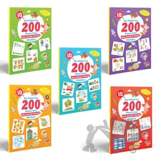 IQ Zeka Gelişimi için 200 Heyecan Verici 5'li Etkinlik Seti – Kolektif – Dikkat Atölyesi Yayınları kitap kapağı