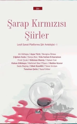 Şarap Kırmızısı Şiirler – Kolektif – İzan Yayıncılık kitap kapağı