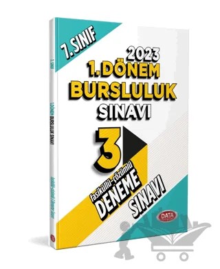 7. Sınıf Bursluluk Sınavı Tamamı Çözümlü 3 Fasikül Deneme Sınavı – Turgut Meşe – Data Yayınları kitap kapağı