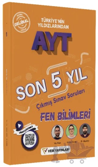 AYT Fen Bilimleri Son 5 Yıl Çıkmış Sınav Soruları – Kolektif – Veri Yayınları kitap kapağı
