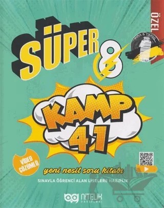 8. Sınıf Süper Kamp 41 Yeni Nesil Soru Kitabı – Kolektif – Nitelik Yayınları - Bayilik kitap kapağı