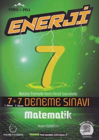 7. Sınıf Matematik Enerji 7+7 Deneme Sınavı – Kolektif – Palme Yayınları kitap kapağı