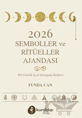 2026 Semboller ve Ritüeller Ajandası – Funda Can – Kuraldışı Yayınevi kitap kapağı