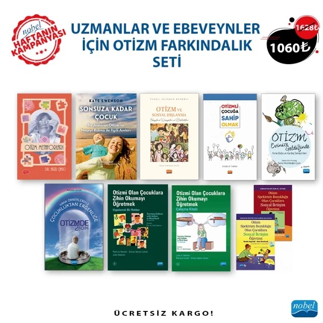 UZMANLAR VE EBEVEYNLER İÇİN OTİZM FARKINDALIK SETİ – Arzu Çakıcı Kate Swenson İpen İlknur Ünlü Ferhat Toper Nuray Mustafaoğlu Çiçek Aydan Aydın Brooke Ingersoll, Anna Dvortcsak Julie A. Hadwin, Patricia Howlin, Simon Baron-Cohen Patricia Howlin, Simon Baron-Cohen, Julie Hadwin – Haftanın Kampanyası kitap kapağı