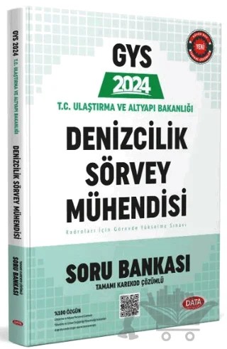 T.C. Ulaştırma ve Altyapı Bakanlığı Denizcilik Sörvey Mühendisi Soru Bankası – Kolektif – Data Yayınları kitap kapağı
