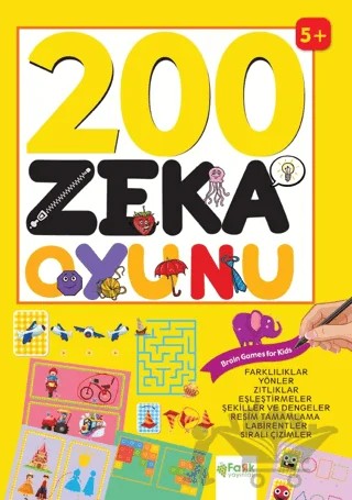 200 Zeka Oyunu – Kolektif – Fark Yayınları kitap kapağı