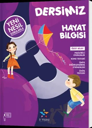 3. Sınıf Dersimiz Hayat Bilgisi Soru Bankası – Sevgi Banu Boyacı – 5 Yıldız Yayınları kitap kapağı