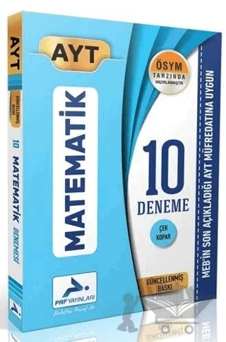AYT Matematik 10 Branş Deneme – Kolektif – Paraf Yayınları kitap kapağı