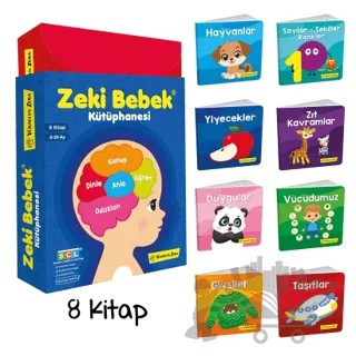 Zeki Bebek Kütüphanesi 8'li Set (6-24 Ay) – Kolektif – Yükselen Zeka Yayınları kitap kapağı