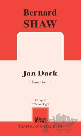 Jan Dark - Ermiş Joan – Bernard Shaw – Mitos Boyut Yayınları kitap kapağı