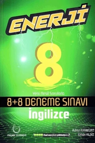 Palme 8. Sınıf Enerji Fen Bilimleri 8+8 Deneme Sınavı – Barış Akıncı, Ümit Baraklıoğlu – Palme Yayınları kitap kapağı