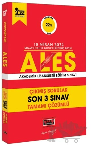 2022 ALES Ekonomik Seri Son 3 Sınav Çıkmış Sorular – Kolektif – Yargı Yayınevi kitap kapağı