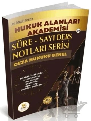 HUKAL 2026 HMGS Hakimlik Ceza Hukuku Genel Hükümler Süre-Sayı Ders Notları – Özgür Özsoy – Savaş Yayınevi kitap kapağı