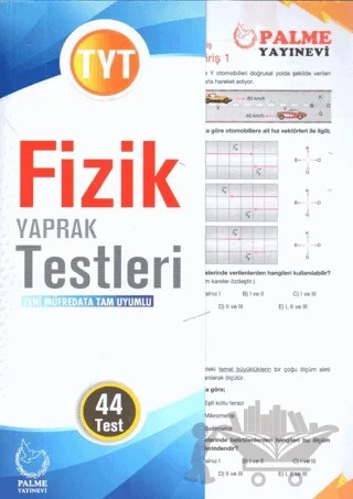 Palme Yaprak Test YKS TYT Fizik – Kolektif – Palme Yayınları kitap kapağı