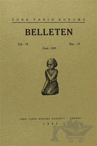 Belleten Sayı: 33 Cilt: 9 – Türk Tarih Kurumu Yayınları kitap kapağı