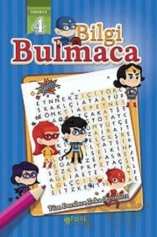 Bilgi Bulmaca İlkokul 4 – Veysel Yıldız – Fark Yayınları kitap kapağı