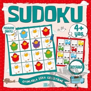 Çocuklar İçin Sudoku Boyama (4+ Yaş) – Kolektif – Dokuz Çocuk kitap kapağı