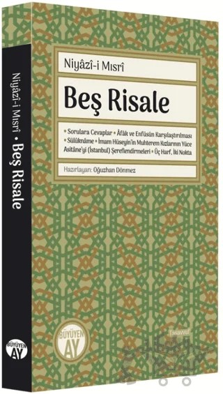 Beş Risale – Niyazi-i Mısri – Büyüyen Ay Yayınları kitap kapağı
