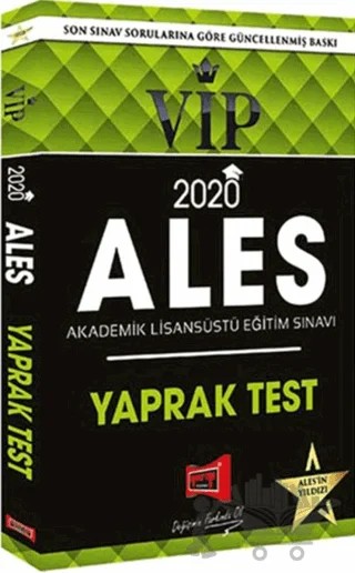 2020 ALES VIP Yaprak Test – Kolektif – Yargı Yayınevi kitap kapağı