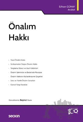 Önalım Hakkı – Erhan Günay – Seçkin Yayıncılık kitap kapağı