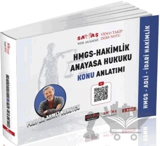 Adli İdari Hakimlik HMGS Anayasa Hukuku Video Takip Ders Notu Konu Anlatımı – Ahmet Nohutçu – Savaş Yayınevi kitap kapağı