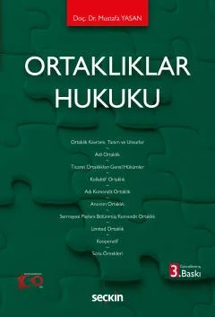 Ortaklıklar Hukuku – Mustafa Yasan – Seçkin Yayıncılık kitap kapağı
