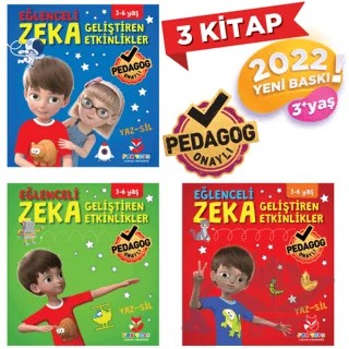 Yaz - Sil Eğlenceli Zeka Geliştiren Etkinlikler Poşetli 3 Kitap – Kolektif – Gong Çocuk kitap kapağı