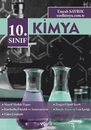 10. Sınıf Kimya – Emrah Savrık – Vova Yayınları kitap kapağı