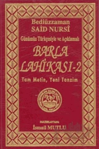 Barla Lahikası 2 – Bediüzzaman Said Nursi – Mutlu Yayınevi kitap kapağı