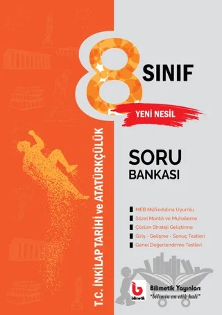 8. Sınıf T.C. İnkılap Tarihi ve Atatürkçülük Soru Bankası – Veli Güven – Bilimetik Yayınları kitap kapağı