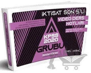 2020 KPSS A Grubu İktisat Son 5'li Video Ders Notları – Emel Aksaç – Benim Hocam Yayınları kitap kapağı