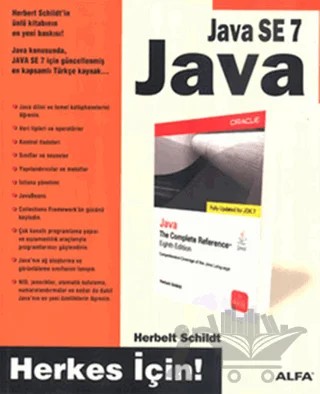 Java SE 7 Java – Herbelt Schildet – Alfa Yayınları kitap kapağı