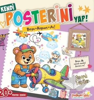 Kendi Posterini Yap! Boya Kopart As! Sevimli Taşıtlar – Kolektif – Parlayan Yıldız kitap kapağı