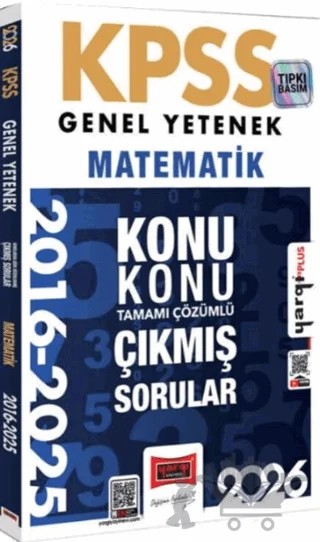 2026 KPSS Genel Yetenek Matematik 2016 - 2026 Konu Konu Tamamı Çözümlü Çıkmış Sorular – Kolektif – Yargı Yayınevi kitap kapağı