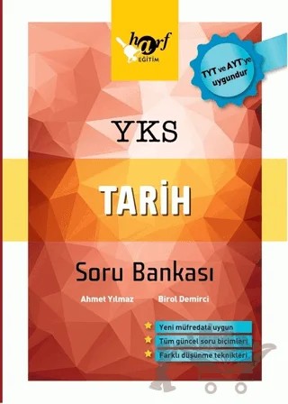 YKS Tarih Soru Bankası – Ahmet Yılmaz, Birol Demirci – Harf Eğitim Yayıncılık kitap kapağı