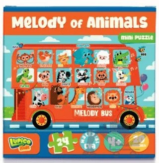 Melody of Animals Mini Puzzle – Fadime Kıymık – Lupico Kids kitap kapağı
