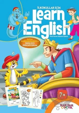 İlkokullar İçin Learn English (Mavi) – Kolektif – Kariyer Yayınları kitap kapağı