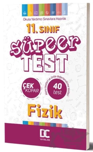 11. Sınıf Fizik Süper Test Çek Kopar – Kolektif – Doğru Cevap Yayınları kitap kapağı