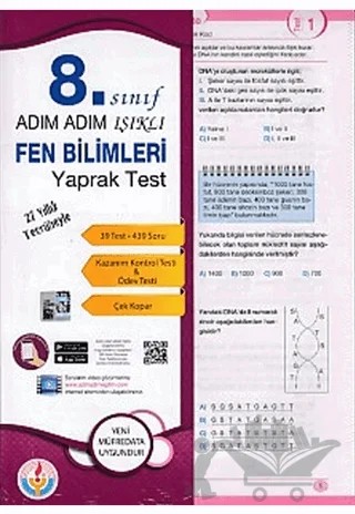 Adım Adım 8. Sınıf Fen Bilimleri Yaprak Test – Kolektif – Bilal Işıklı Yayınları kitap kapağı