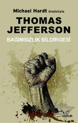 Bağımsızlık Bildirgesi – Thomas Jefferson – Doruk Yayınları kitap kapağı