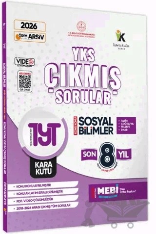 2026 YKS-TYT Sosyal Bilimler Karakutu ÖSYM Çıkmış Soru Bankası Çözümlü Konu Konu Son 8 Yıl – Kolektif – Karakutu Yayın kitap kapağı