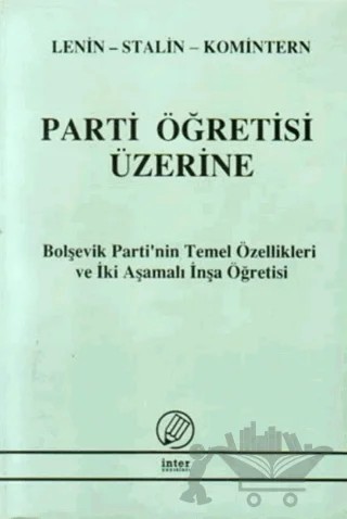 Parti Öğretisi Üzerine – Kolektif – İnter Yayınları kitap kapağı