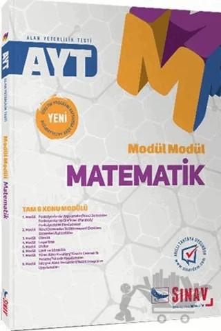 AYT Matematik Modül Modül Konu Anlatımlı – Kolektif – Sınav Yayınları kitap kapağı