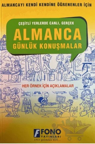 Almanca Günlük Konuşmalar – Günsel Önder, Irene Balı, Gordon Jones – Fono Yayınları kitap kapağı