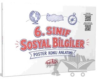 6. Sınıf Sosyal Bilgiler Poster Konu Anlatımlı – Kolektif – Editör Yayınevi kitap kapağı