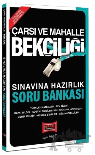 Çarşı ve Mahalle Bekçiliği Sınavına Hazırlık Soru Bankası – Kolektif – Yargı Yayınevi kitap kapağı