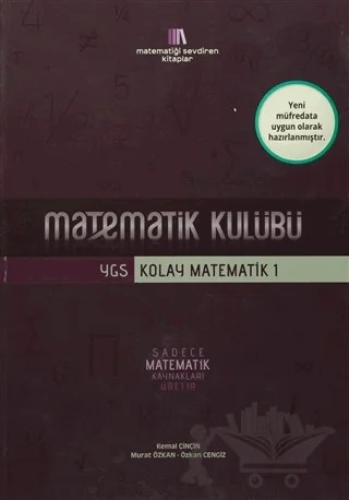 YGS Kolay Matematik-1 – Kemal Çinçin, Murat Özkan, Özkan Cengiz – İrem Yayıncılık kitap kapağı