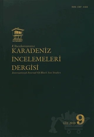 Uluslararası Karadeniz İncelemeleri Dergisi / İnternational Journal Of Black Sea Studies Sayı: 9 – Serander Yayınları kitap kapağı